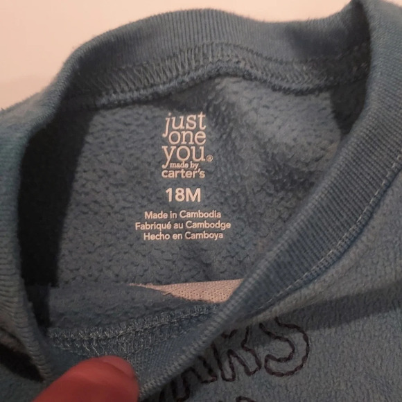 Just One You by Carter's Roars and Snores Abnomal Snowman PJ Set in Size 18M - Picture 3 of 8